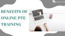 Benefits of online PTE training logo